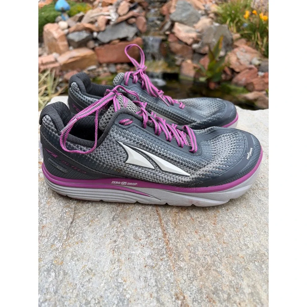 Altra Torin 3.0 Grey Purple Running Shoes Womens 10 AFW1737F-4